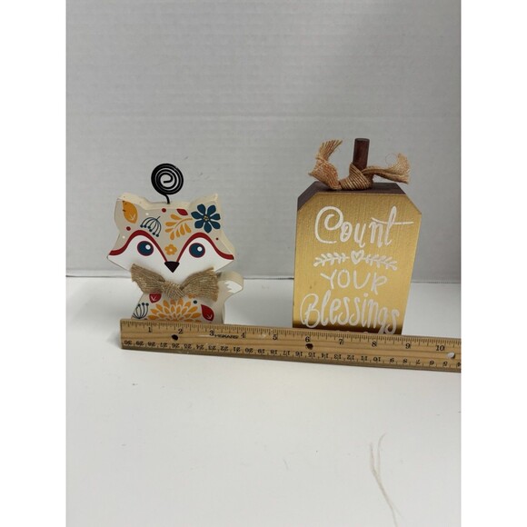 2 Free Standing Fall/harvest Figurines Lot - Picture 5 of 5